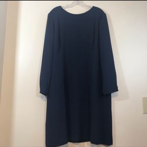 Loft Womens Plus size 18 Navy blue shift dress